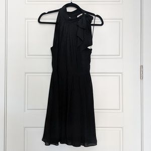 Express Black Tie Neck Dress